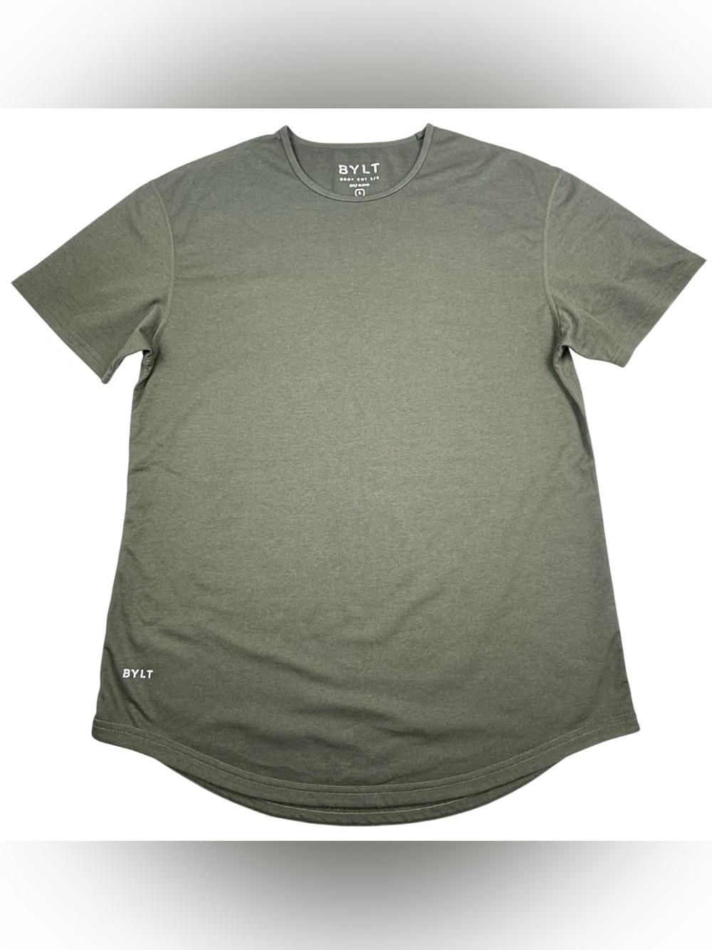 BYLT Drop Cut Short Sleeve Tee Shirt Large Green